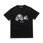 T-Shirt mit Palmenskelett-Bär