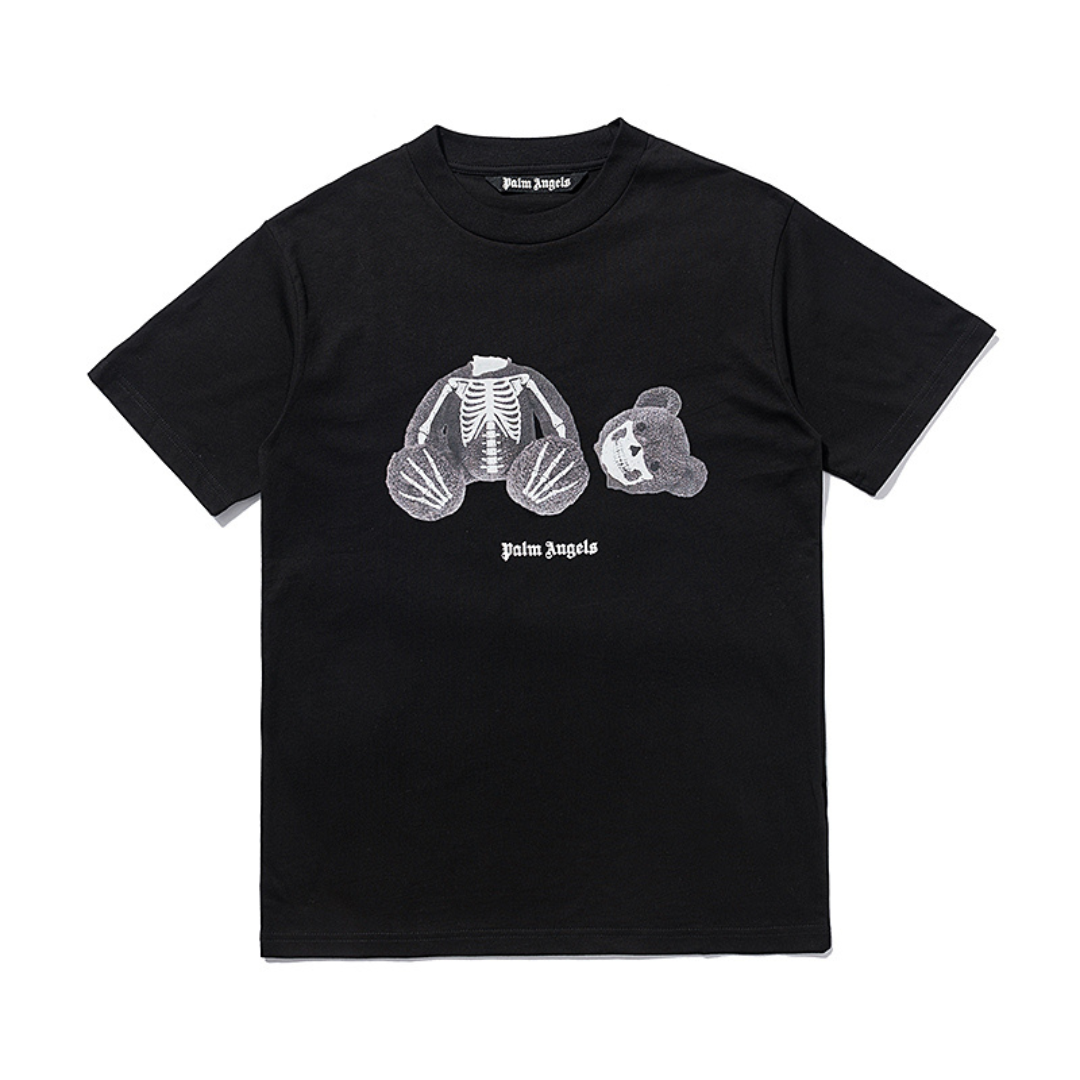 T-Shirt mit Palmenskelett-Bär