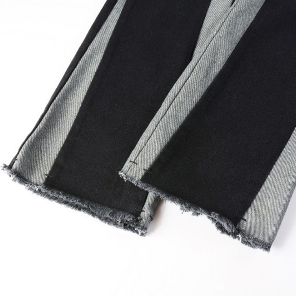 Amr Flared Schwarzgraue Jeans