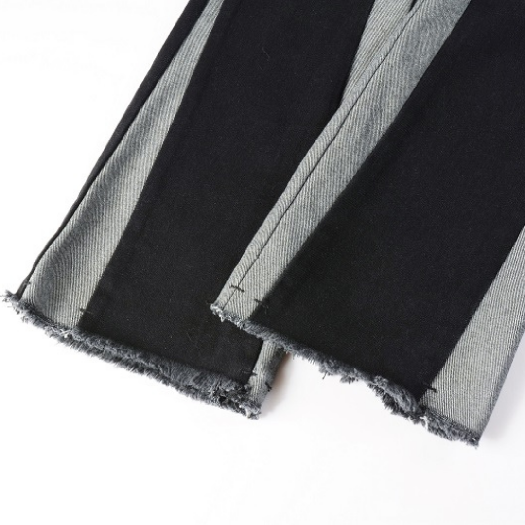Amr Flared Schwarzgraue Jeans