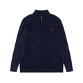 Polo-Strickjacke mit Reißverschluss