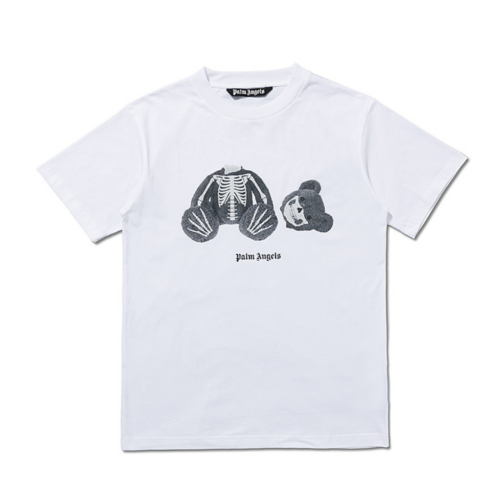 T-Shirt mit Palmenskelett-Bär