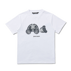 T-Shirt mit Palmenskelett-Bär