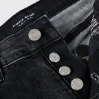 Purple Ripped Grey Black Jeans