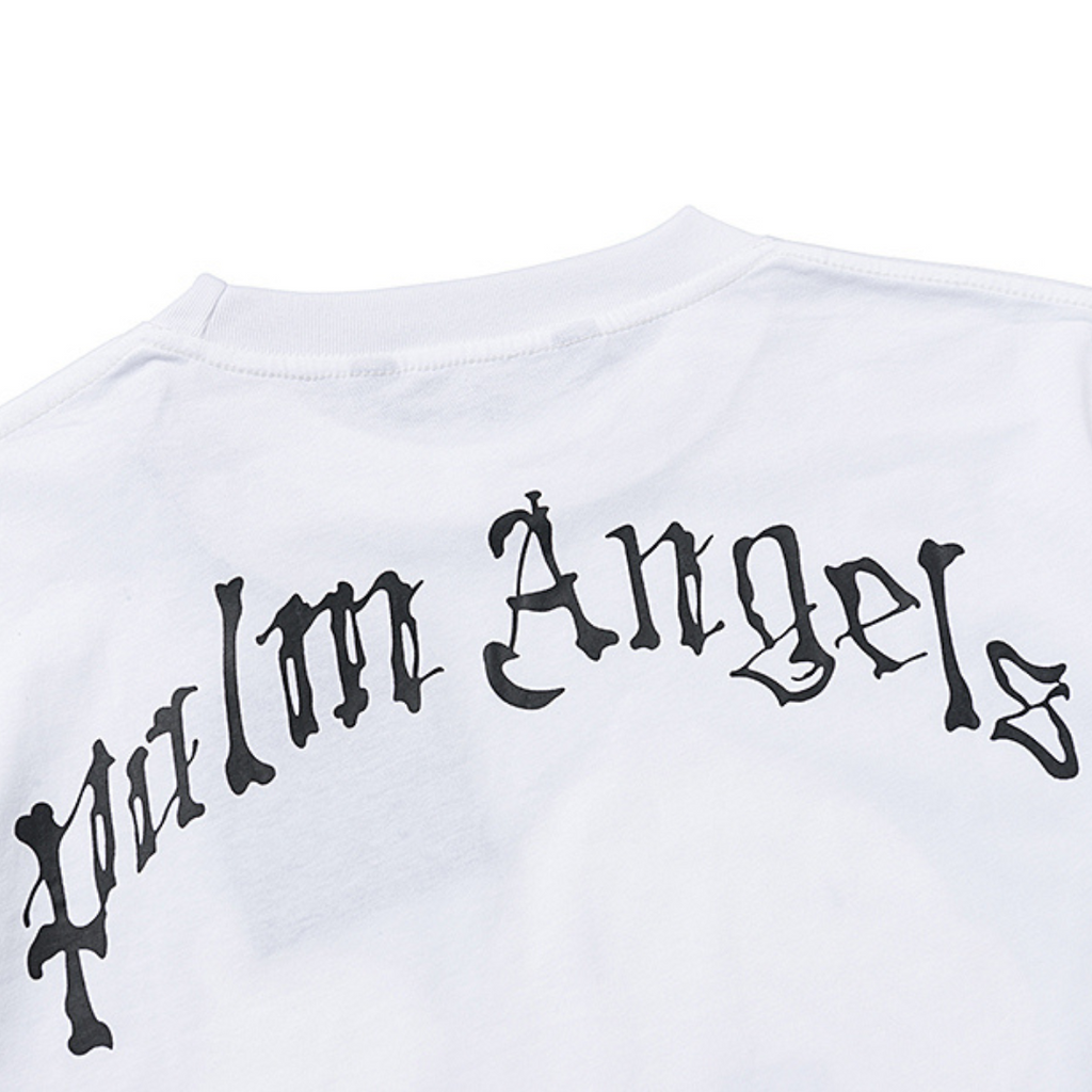 T-Shirt mit Palmenskelett-Bär