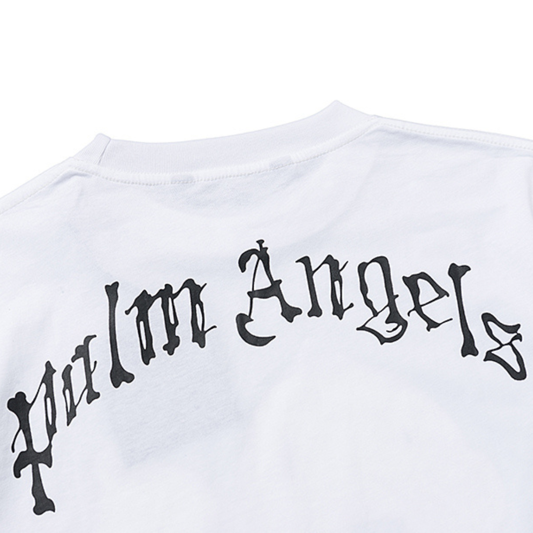 T-Shirt mit Palmenskelett-Bär