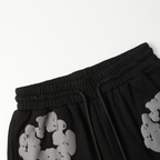 Denim Trs Black Grey Short set