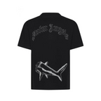 Hai-T-Shirt mit Palmenmuster