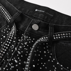 Purple Black Diamonds Jeans