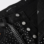 Purple Black Diamonds Jeans