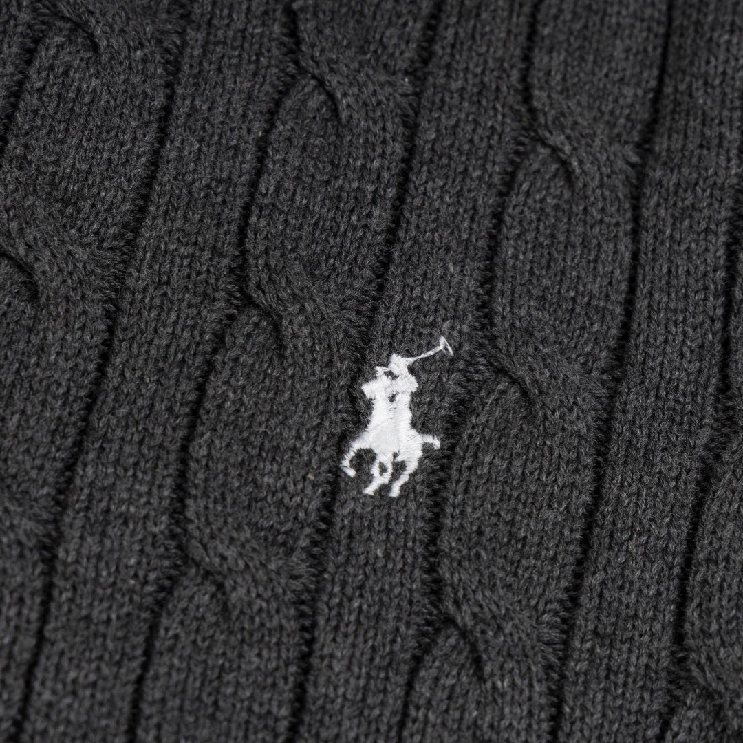 Polo-Strickjacke mit Reißverschluss