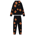 Jeanshose Schwarz Orange Trainingsanzug