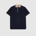 Dunkelblaues Poloshirt