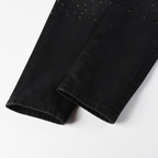 Lila Schwarze Diamanten Jeans