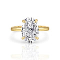 OVAL DIAMOND RING | 925 STERLING SILVER