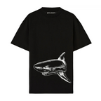 Hai-T-Shirt mit Palmenmuster