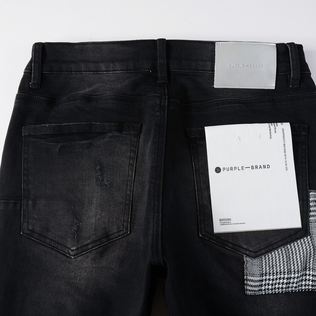 Purple Gradient Black Jeans