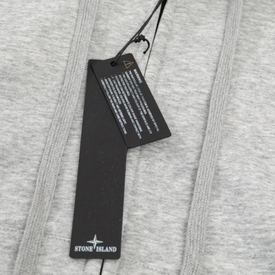 Stone Monogram Zip Hoodie