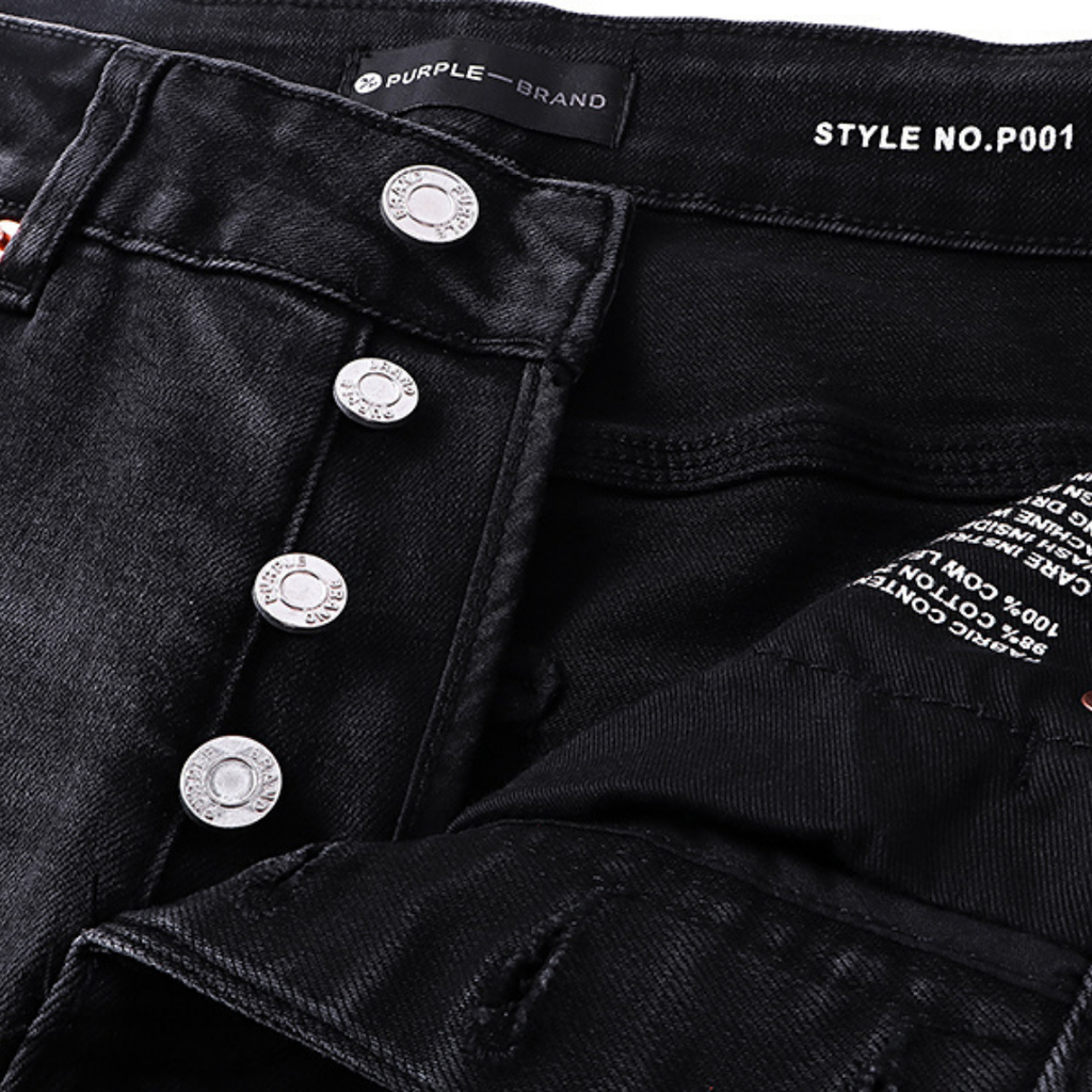Lila Jeans mit Used-Look