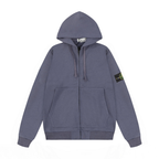 Stone Monogram Zip Hoodie