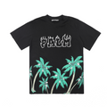 T-Shirt Palmen und Totenköpfe