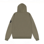 Stone Monogram Zip Hoodie