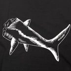 Hai-T-Shirt mit Palmenmuster