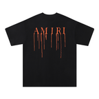 Amr Paint Drip AM Black T-shirt