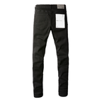 Lila Schwarze Zerrissene Jeans