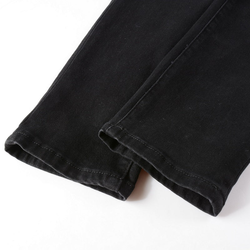 Amr Schwarze Jeans mit Rissen