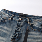 Amr White Logo Jeans