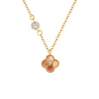HALSKETTE MIT EINEM KLEEBRIBLATT | 925 STERLING SILBER