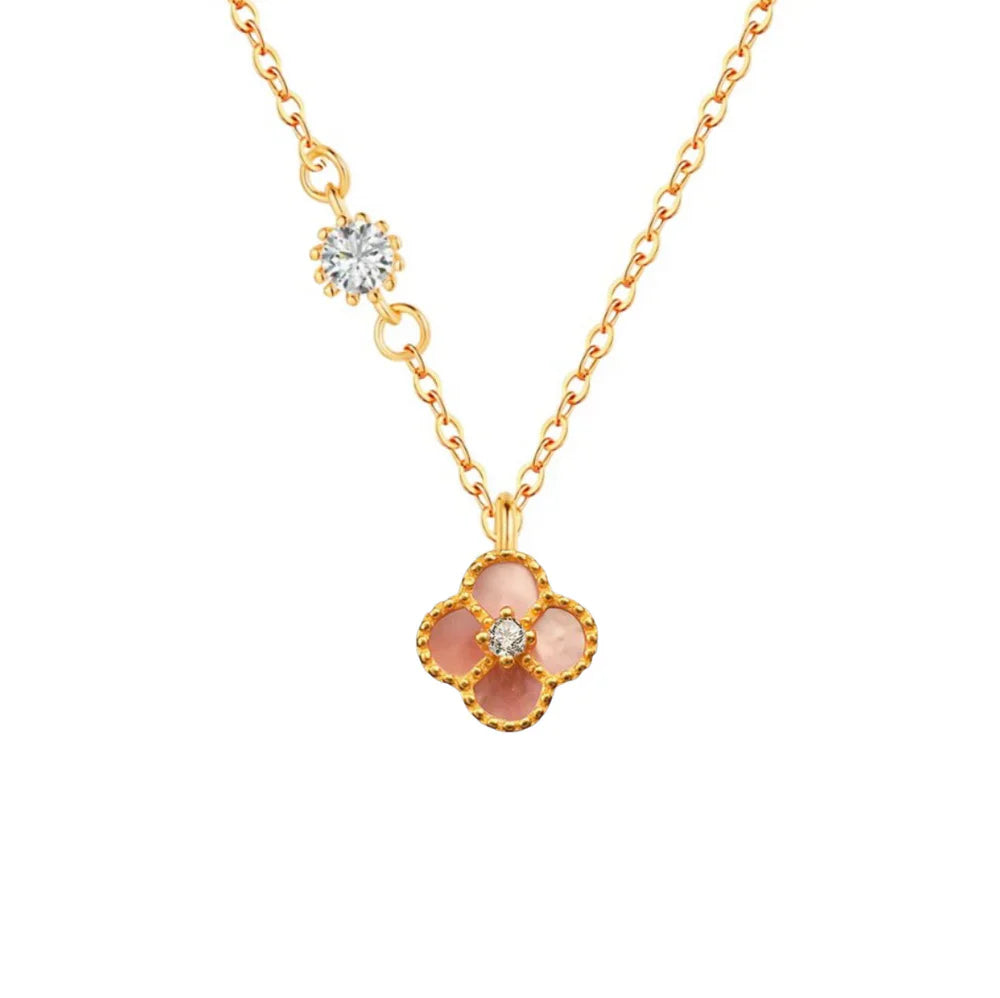 SINGLE CLOVER NECKLACE | 925 STERLING SILVER