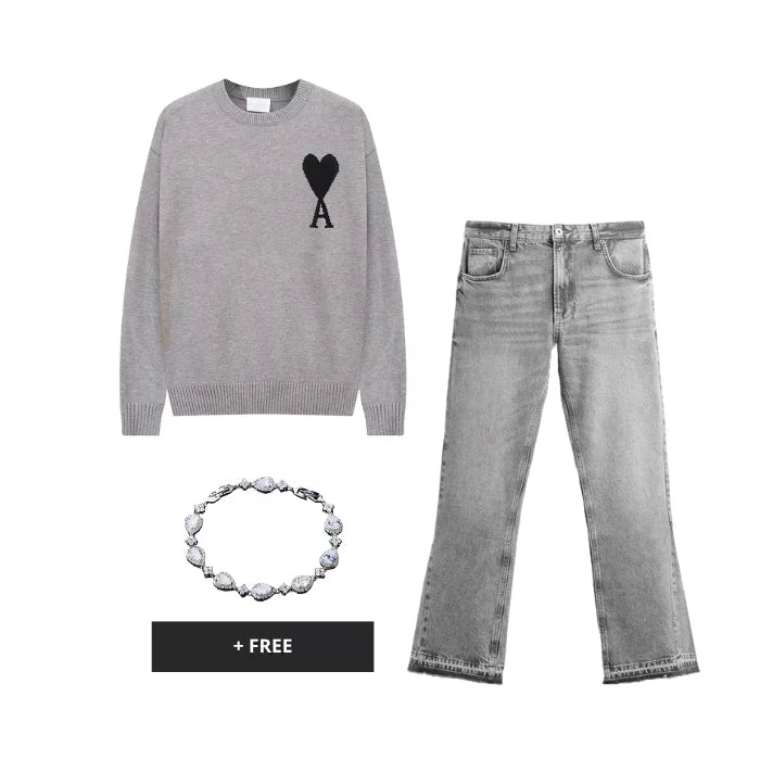 OUTFIT SILBERNES HERZ