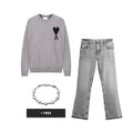 OUTFIT SILBERNES HERZ