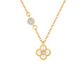 HALSKETTE MIT EINEM KLEEBRIBLATT | 925 STERLING SILBER