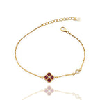 EINZIGARTIGES KLEEBRACHT-ARMBAND | 925 STERLING SILBER