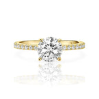 ROUND DIAMOND RING | 925 STERLING SILVER