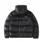 Schwarz glänzende Jacke