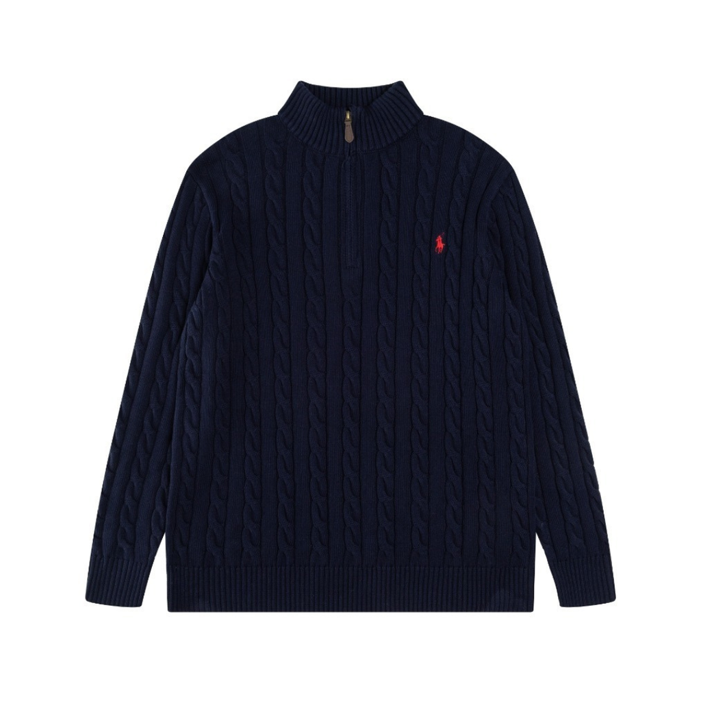 Polo-Half-Zip-Pullover