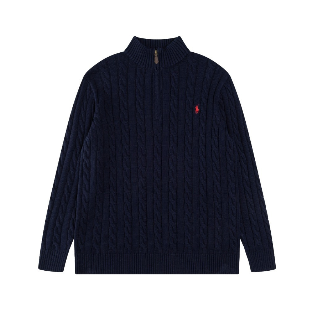 Polo-Half-Zip-Pullover