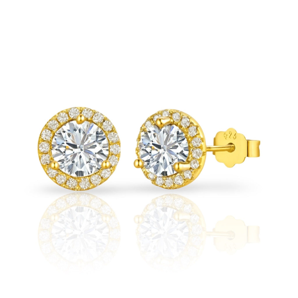 Solitaire Earrings | 925 Sterling Silver