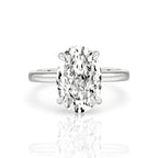 Oval Diamond Ring | 925 Sterling Silver