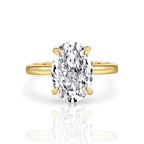 Oval Diamond Ring | 925 Sterling Silver
