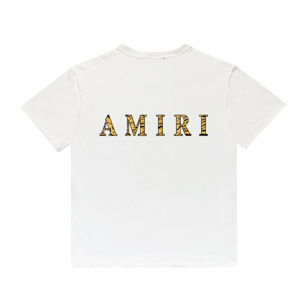 Amr Tiger Logo Weißes T-Shirt