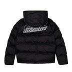 Shooters Kapuzen-Pufferjacke Schwarz Reflektierend