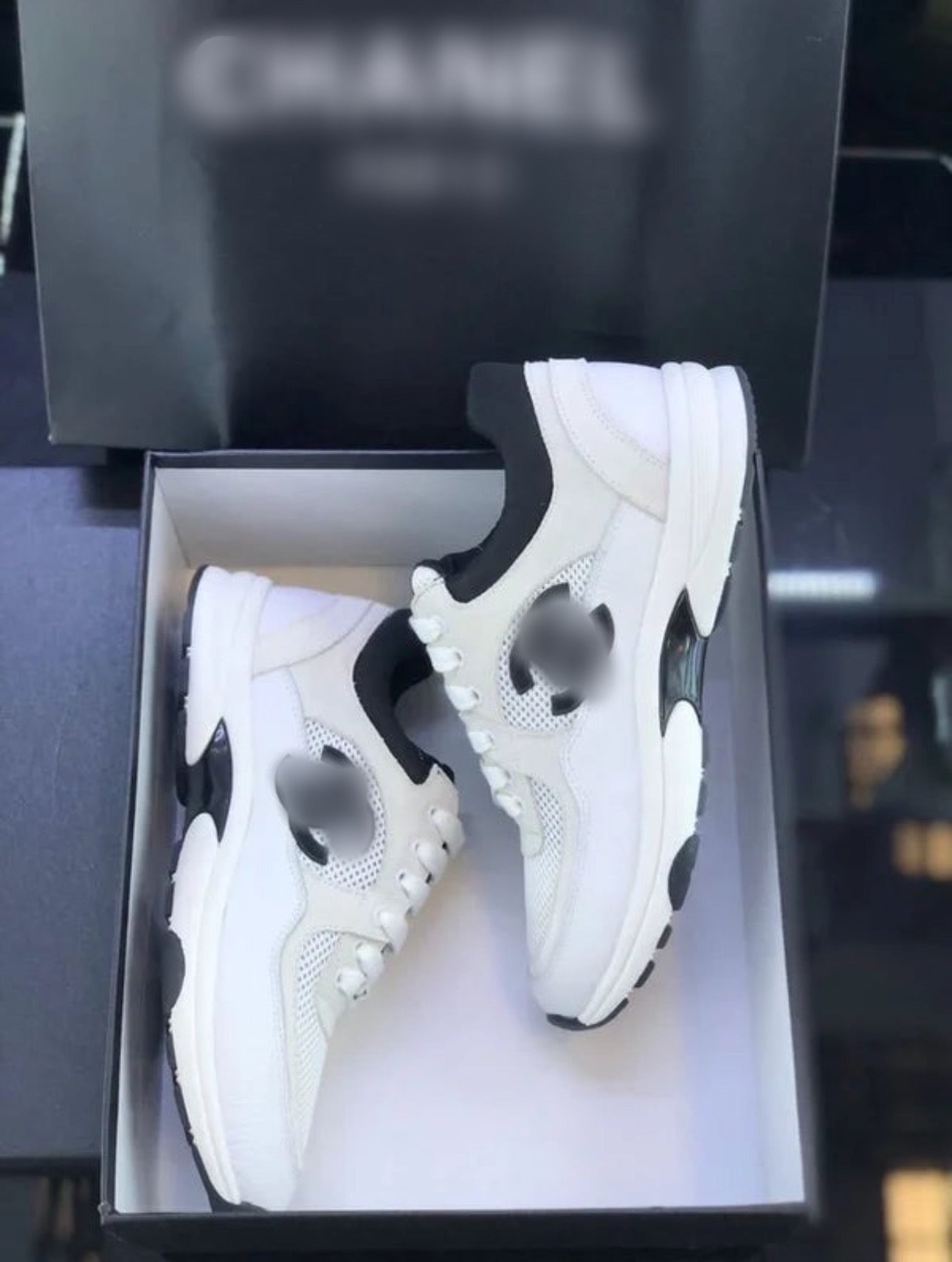 CC white & black trainers - UNCENSORED™