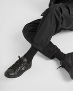 Leather and Re-Nylon sneakers