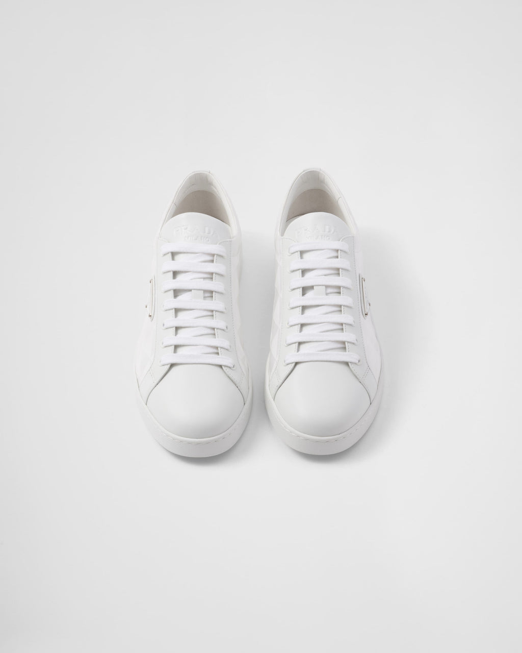 Leather and Re-Nylon sneakers