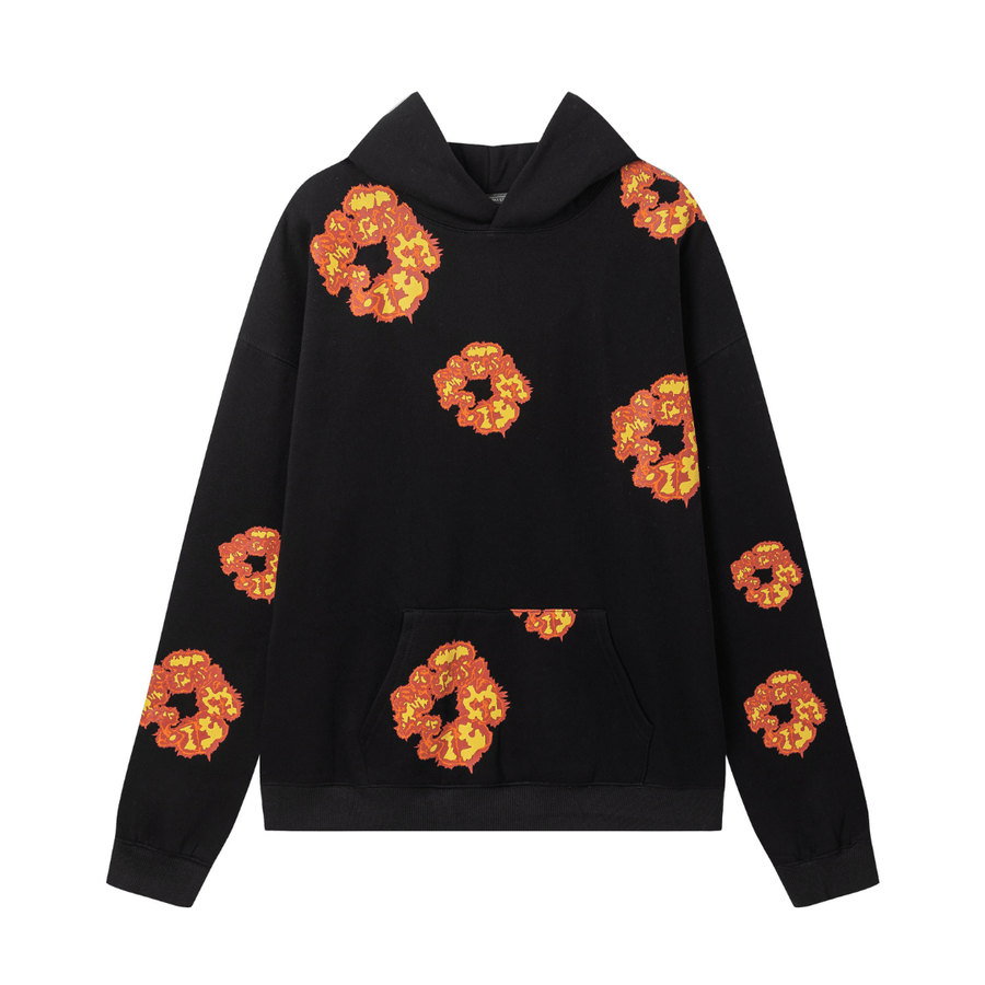 Denim Trs Black Orange Tracksuit - UNCENSORED™